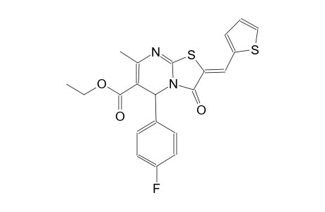ethyl (2Z)-5-(4-fluorophenyl)-7-methyl-3-oxo-2-(2-thienylmethylene)-2,3-dihydro-5H-[1,3]thiazolo[3,2-a]pyrimidine-6-carboxylate