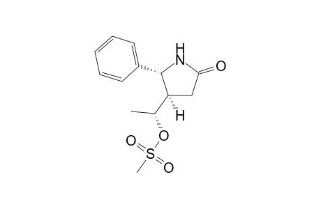 [4.alpha.(R),5.alpha,)-(+-)-4-[1R-[(Methylsulfonyl)oxy]ethyl]-5-phenyl-2-pyrrolidinone