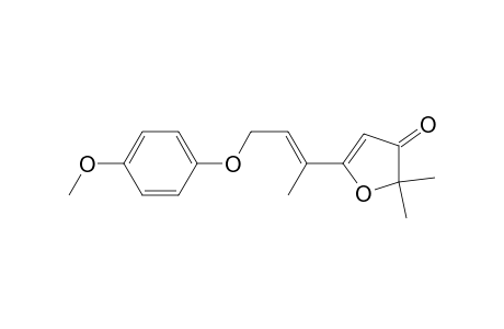2,2-Dimethyl-5-[(E)-3-(4-methoxyphenoxy)-1-methyl-1-propenyl]-3(2H)-furanone