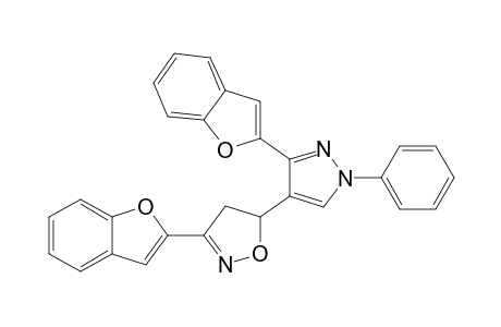 3-(Benzofuran-2-yl)-4-(3-(benzofuran-2-yl)-4,5-dihydroisoxazol-5-yl)-1-phenyl-1H-pyrazole
