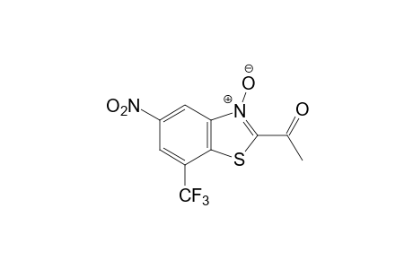 methyl 5-nitro-7-(trifluoromethyl)-2-benzothiazolyl ketone, N-oxide