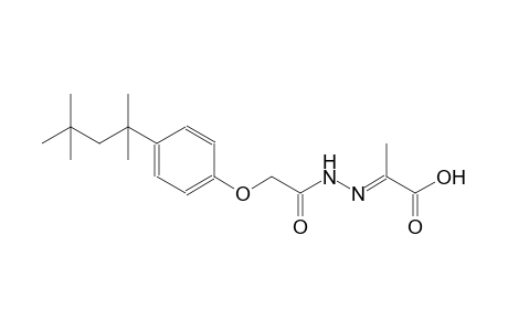 (2E)-2-({[4-(1,1,3,3-tetramethylbutyl)phenoxy]acetyl}hydrazono)propanoic acid