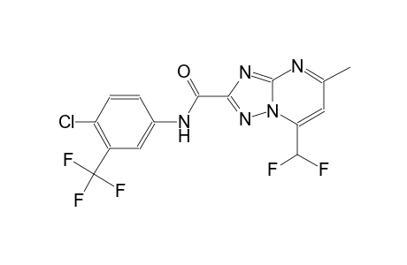 N-[4-chloro-3-(trifluoromethyl)phenyl]-7-(difluoromethyl)-5-methyl[1,2,4]triazolo[1,5-a]pyrimidine-2-carboxamide