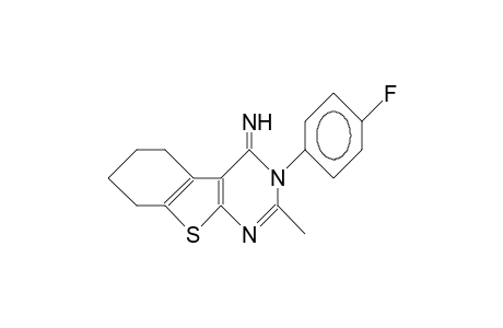 3-(4-Fluoro-phenyl)-2-methyl-5,6-tetramethylene-thieno(2,3-D)pyrimidin-4(3H)-imine