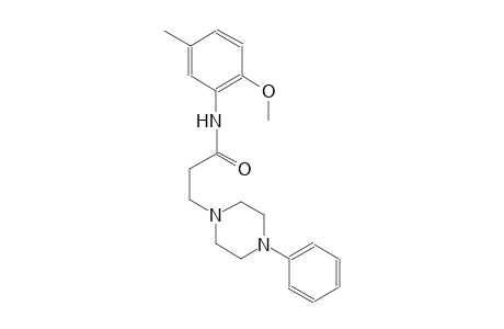 1-piperazinepropanamide, N-(2-methoxy-5-methylphenyl)-4-phenyl-