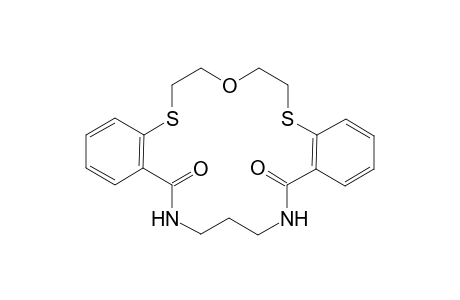 1,15-Diaza-3,4;12,13-dibenzo-8-oxa-5,11-dithiacyclooctadecane-2,14-dione