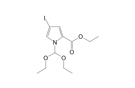 1-(diethoxymethyl)-4-iodo-pyrrole-2-carboxylic acid ethyl ester