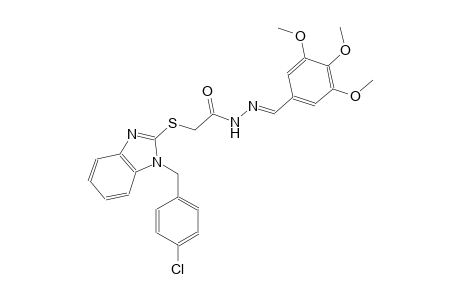 acetic acid, [[1-[(4-chlorophenyl)methyl]-1H-benzimidazol-2-yl]thio]-, 2-[(E)-(3,4,5-trimethoxyphenyl)methylidene]hydrazide