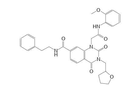 1-quinazolineacetamide, 1,2,3,4-tetrahydro-N-(2-methoxyphenyl)-2,4-dioxo-7-[[(2-phenylethyl)amino]carbonyl]-3-[(tetrahydro-2-furanyl)methyl]-