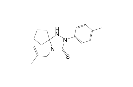 2-(p-Methylphenyl)-5-tetramethylene-4-(2-methylenepropyl)-1,2,4-triazolidin-3-thione