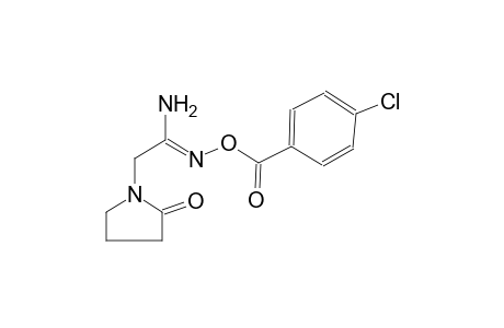 (1Z)-N'-[(4-chlorobenzoyl)oxy]-2-(2-oxo-1-pyrrolidinyl)ethanimidamide