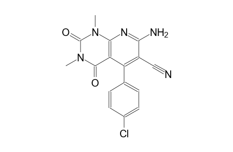 pyrido[2,3-d]pyrimidine-6-carbonitrile, 7-amino-5-(4-chlorophenyl)-1,2,3,4-tetrahydro-1,3-dimethyl-2,4-dioxo-