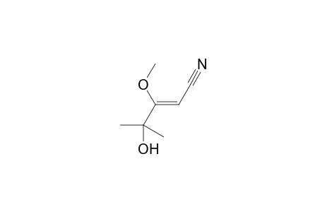 4-Hydroxy-3-metoxy-4-methyl-2-pentenonitrile