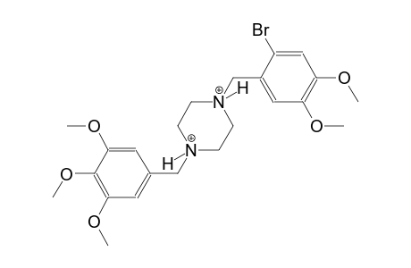 1-(2-bromo-4,5-dimethoxybenzyl)-4-(3,4,5-trimethoxybenzyl)piperazinediium