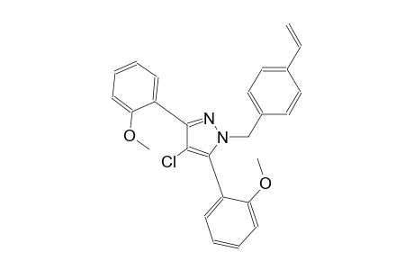 4-chloro-3,5-bis(2-methoxyphenyl)-1-(4-vinylbenzyl)-1H-pyrazole
