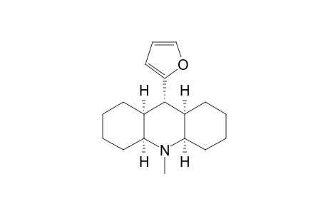 CIS-SYN-CIS-9-(2-FURYL)-10-METHYLPERHYDROACRIDINE