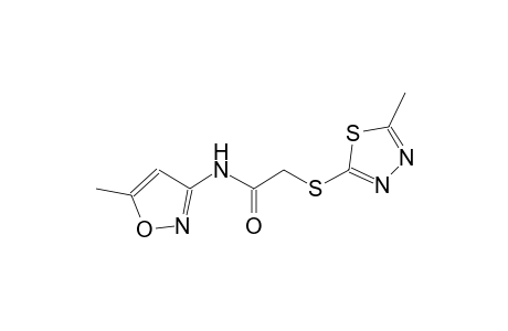 acetamide, N-(5-methyl-3-isoxazolyl)-2-[(5-methyl-1,3,4-thiadiazol-2-yl)thio]-