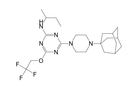 4-[4-(1-adamantyl)-1-piperazinyl]-N-butan-2-yl-6-(2,2,2-trifluoroethoxy)-1,3,5-triazin-2-amine