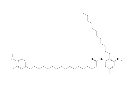 2-Dodecyl-3-hydroxy-5-methylphenyl 17-(4-hydroxy-3-methylphenyl)-7-(methoxymethyl)heptadeca-2,4,6,8,10,12,14,16-octaenoate