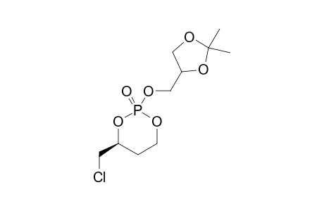 2-(2-O,3-O-ISOPROPYLIDENEGLYCER-1-OXY)-2-OXO-4-CHLOROMETHYL-1,3,2-DIOXAPHOSPHORINANE