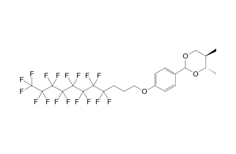 (4S,5R)-4,5-Dimethyl-2-[4-(4,4,5,5,6,6,7,7,8,8,9,9,10,10,11,11,11-heptadecafluoroundecyloxy)phenyl][1,3]dioxane