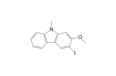 3-iodanyl-2-methoxy-9-methyl-carbazole