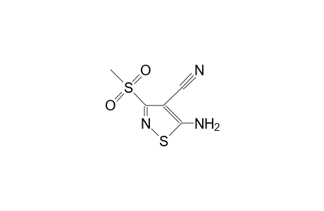 5-Amino-4-cyano-3-methylsulphonyl-isothiazole