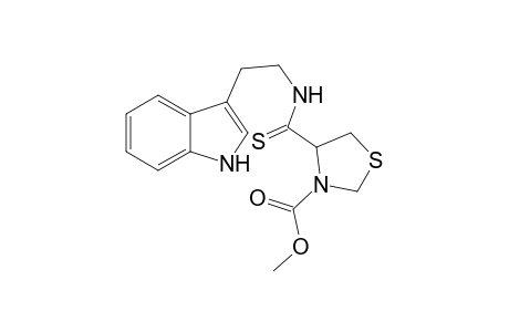 N-[N-(Methoxycarbonyl)thiazolidin-4-ylthiocarbonyl]tryptamine