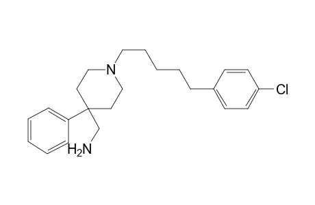 (1-(5-(4-chlorophenyl)pentyl)-4-phenylpiperidin-4-yl)methanamine