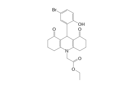 9((2-hydroxy-5-bromophenyl)-1,8-dioxo-2,3,4,5,6,7,8,9-octahydroacridine-10(1H)yl)ethyl acetate