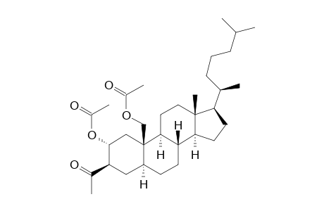 5.alpha.-Cholestane-2.alpha.,19-diol, 3.beta.-acetyl-, diacetate