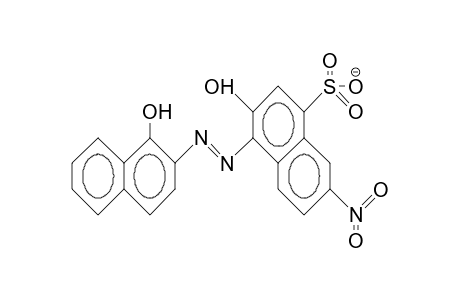 3-Hydroxy-4-(1-hydroxy-2-naphthylazo)-7-nitro-naphthalene-1-sulfonate anion