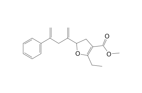 2-Ethyl-3-(methoxycarbonyl)-5-(4'-phenylpenta-1',4'-dien-2'-yl)-4,5-dihydrofuran