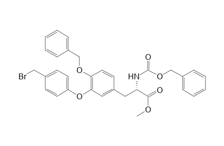 L-Tyrosine, 3-[4-(bromomethyl)phenoxy]-N-[(phenylmethoxy)carbonyl]-O-(phenylmethyl)-, methyl ester