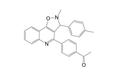 2-Methyl-4-(4-acetylphenyl)-3-p-tolylisoxazolino[4,5-c]quinolines