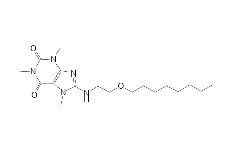 1H-purine-2,6-dione, 3,7-dihydro-1,3,7-trimethyl-8-[[2-(octyloxy)ethyl]amino]-