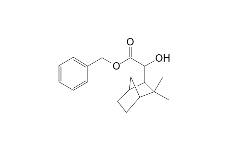Bicyclo[2.2.1]heptane-2-acetic acid, .alpha.-hydroxy-3,3-dimethyl-, phenylmethyl ester