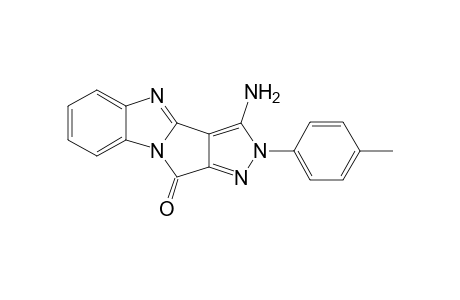 1-Amino-2-(p-methylphenyl)pyrazolo[3,4:4',3']pyrrolo[1,2-a]benzimidazol-4-one