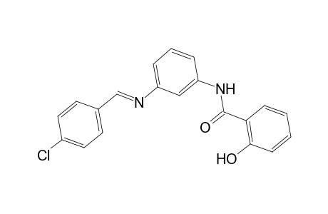 N1-[3-[(4-Chlorobenzylidene)amino]phenyl]-2-hydroxybenzamide