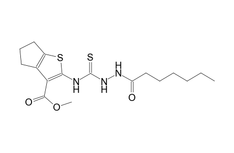 methyl 2-{[(2-heptanoylhydrazino)carbothioyl]amino}-5,6-dihydro-4H-cyclopenta[b]thiophene-3-carboxylate