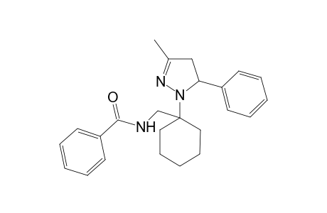 N-{[1-(3-methyl-5-phenyl-4,5-dihydro-1H-pyrazol-1-yl)cyclohexyl]methyl}benzamide