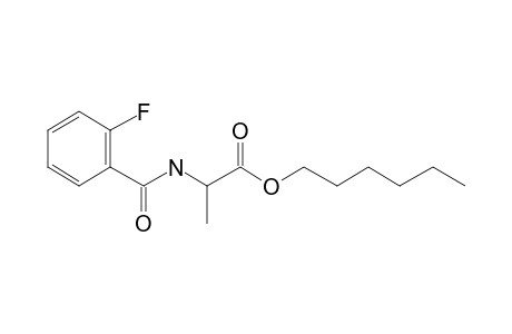 L-Alanine, N-(2-fluorobenzoyl)-, hexyl ester