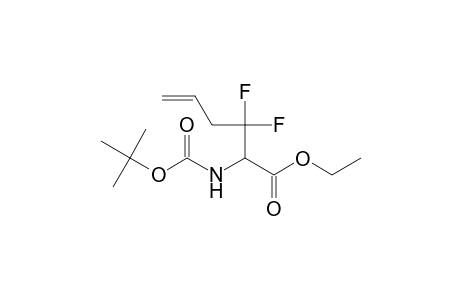 2-(tert-butoxycarbonylamino)-3,3-difluoro-hex-5-enoic acid ethyl ester