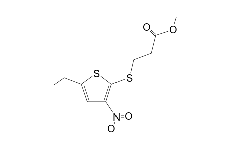 Methyl 3-[5'-ethyl-3'-nitro-2'-(thienylthio)]-propanoate