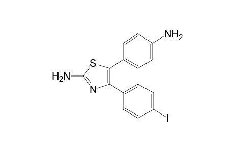 5-(4-Aminophenyl)-4-(4-iodophenyl)-1,3-thiazol-2-amine