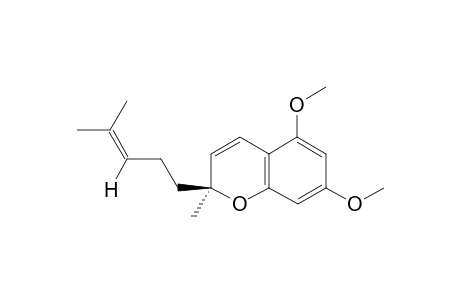 (2S)-5,7-dimethoxy-2-methyl-2-(4-methylpent-3-enyl)chromene