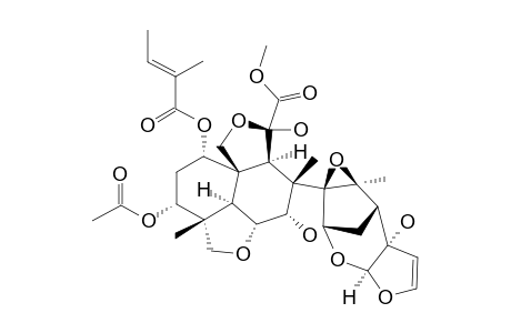 1-TIGLOYL-3-ACETYL-11-HYDROXY-4-BETA-METHYLMELIACARPIN