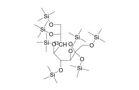 6-[13c]-per-O-TMS-D-glycero-D-ido-.alpha.-octulopyranoside