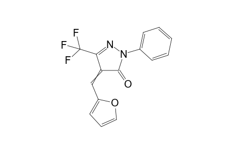 4-(furan-2-ylmethylene)-2-phenyl-5-(trifluoromethyl)-2,4-dihydro-3H-pyrazol-3-one