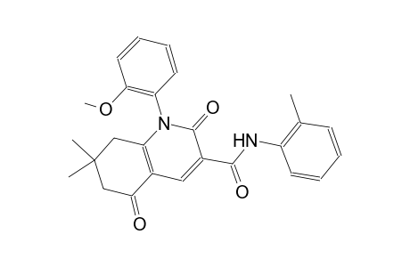 1-(2-methoxyphenyl)-7,7-dimethyl-N-(2-methylphenyl)-2,5-dioxo-1,2,5,6,7,8-hexahydro-3-quinolinecarboxamide